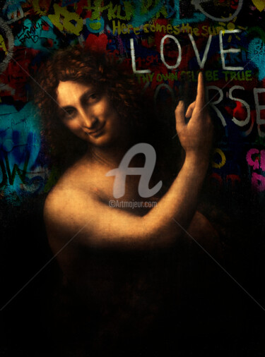 Arte digital titulada "LOVE" por Michel Battaglia, Obra de arte original, Fotografía manipulada