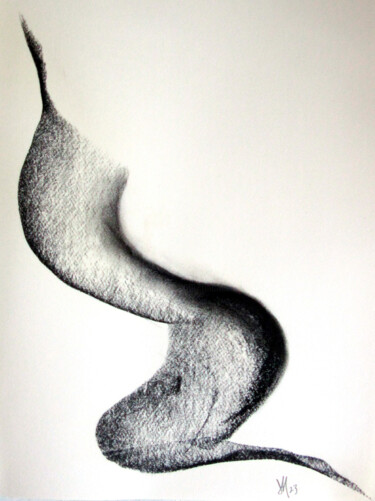 Рисунок под названием "fusain_2023_img_7031" - Michel Boisvert (JAM), Подлинное произведение искусства, Древесный уголь