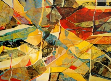 Peinture intitulée "flots" par Michel Buret, Œuvre d'art originale