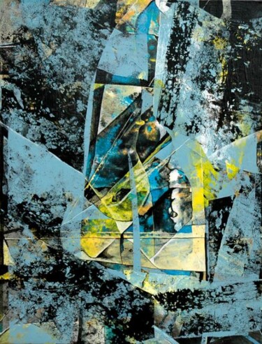 Peinture intitulée "singularité dans l'…" par Michel Buret, Œuvre d'art originale