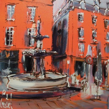 Peinture intitulée "Toulouse: Place Sal…" par Michel Castel, Œuvre d'art originale
