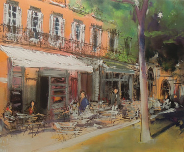 Peinture intitulée "Toulouse, Au 16 de…" par Michel Castel, Œuvre d'art originale, Acrylique