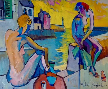 Painting titled "La Belle Vie" by Michel Corbel, Original Artwork, Oil