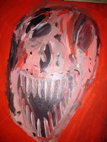 Peinture intitulée "Le fossile" par Tomy, Œuvre d'art originale, Acrylique