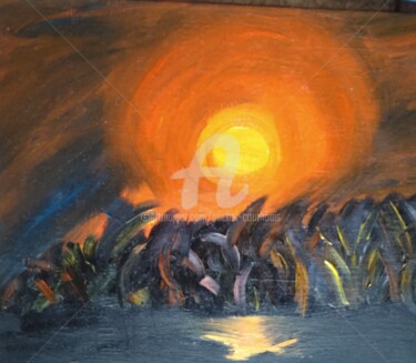 Peinture intitulée "Explosion" par Tomy, Œuvre d'art originale, Huile