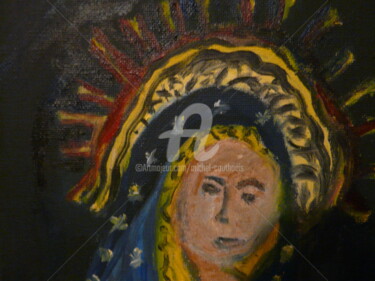 Peinture intitulée "La vierge" par Tomy, Œuvre d'art originale