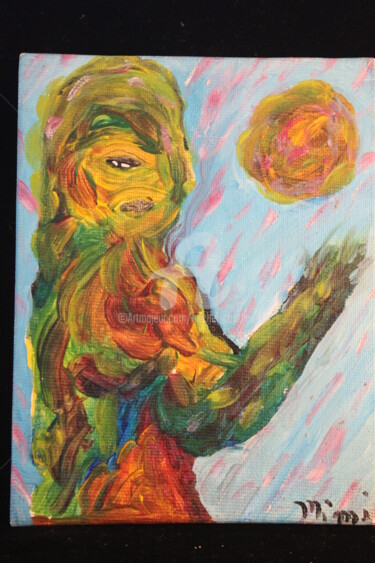 Painting titled "La terre brule" by Tomy, Original Artwork