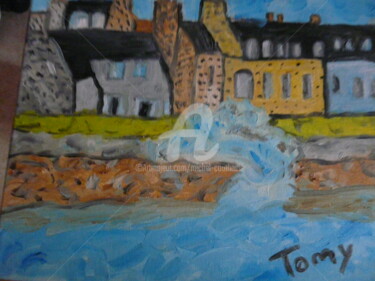 Painting titled "Le Cotentin" by Tomy, Original Artwork, Oil