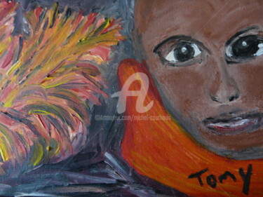 Peinture intitulée "feu d'artifice" par Tomy, Œuvre d'art originale, Huile