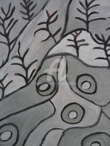 Peinture intitulée "Les Neiges" par Tomy, Œuvre d'art originale, Acrylique