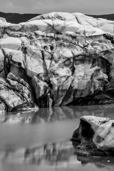 Photographie intitulée "Noire Islande 7" par Michel Daumergue, Œuvre d'art originale, Photographie numérique