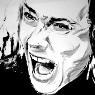 Schilderij getiteld "Diane Kruger 1" door Michel Debray Chauvin, Origineel Kunstwerk, Acryl Gemonteerd op Frame voor houten…