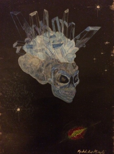 Peinture intitulée "Alien" par Michel Des Mazots, Œuvre d'art originale, Acrylique