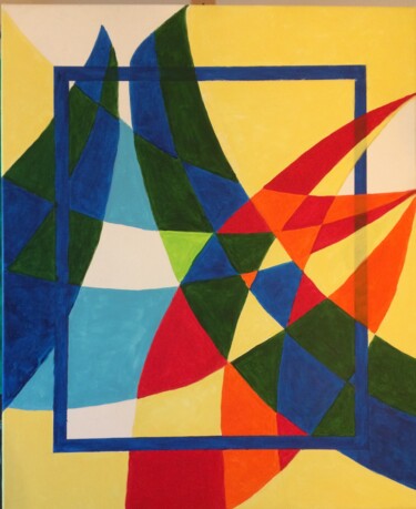 Peinture intitulée "abstraction 1" par Michel Des Mazots, Œuvre d'art originale, Acrylique