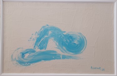 Peinture intitulée "La vague" par Michel Divorne, Œuvre d'art originale, Huile Monté sur Châssis en bois