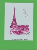 Drawing titled "Eiffel Tower" by Michel Doret, Original Artwork