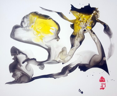 Картина под названием "EVA 055" - Michel Dufrene, Подлинное произведение искусства, Чернила