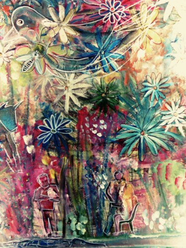 Peinture intitulée "Eden" par Rivafabre, Œuvre d'art originale