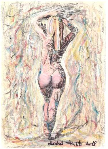 Ζωγραφική με τίτλο "004.jpg" από Michel Forêt, Αυθεντικά έργα τέχνης, Ακουαρέλα