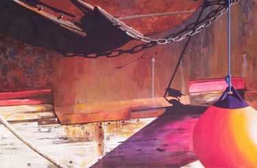 "A Port-Vendres" başlıklı Tablo Michel Godard tarafından, Orijinal sanat, Akrilik Ahşap Sedye çerçevesi üzerine monte edilmiş