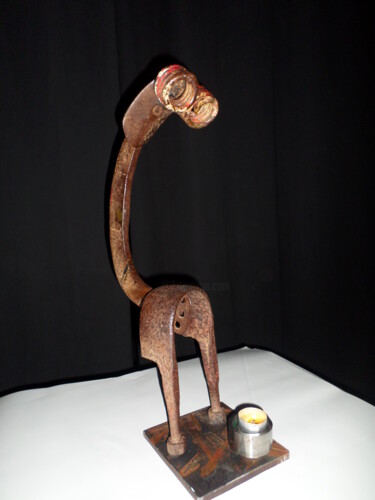 Sculpture intitulée "Migrant" par Michel Gomez, Œuvre d'art originale, Métaux