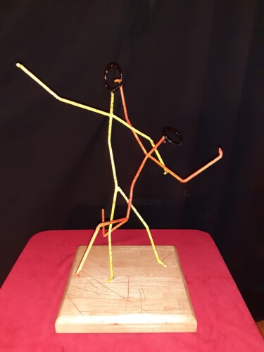 Sculpture intitulée "LES DANSEURS" par Michel Gomez, Œuvre d'art originale, Métaux
