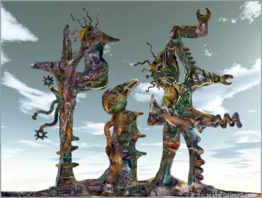 Arts numériques intitulée "Culte" par Michel Grimard, Œuvre d'art originale