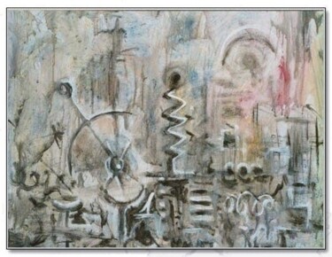 Peinture intitulée "La roue_1" par Michel Grimard, Œuvre d'art originale, Acrylique