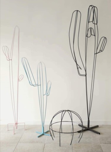 Sculpture intitulée "Saguaro / Sah-wah-r…" par Michel Guerry (M ATOM), Œuvre d'art originale, Métaux