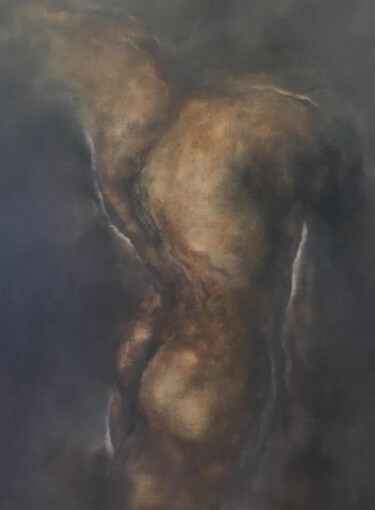 Peinture intitulée "Torse" par Michel Guinot, Œuvre d'art originale, Huile Monté sur Châssis en bois