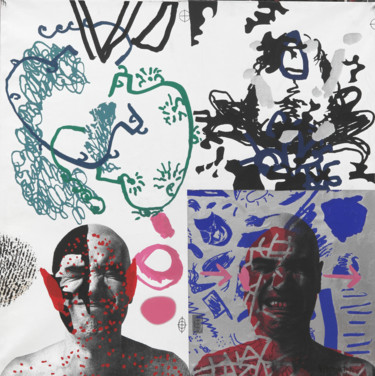 Gravures & estampes intitulée "Automacule x4 #08" par Hosszu, Œuvre d'art originale, Sérigraphie