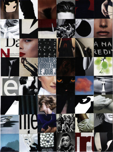 Collages intitulée "Collage #07 (1966-2…" par Hosszu, Œuvre d'art originale, Découpages