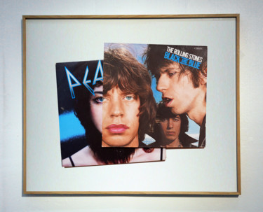 Vinyl Mutations / The Peaches And The Stones Collages intitulée "Vinyl Mutations / T…" par Michel Kowalski, Œuvre d'art originale, Collages