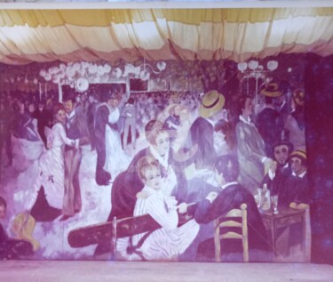 Schilderij getiteld "Décors de scène"le…" door Michel Lacroix, Origineel Kunstwerk, pigmenten