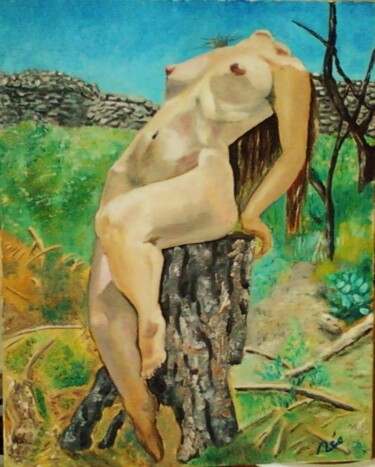 Painting titled "Abandon" by Michel Leonard (Drano), Original Artwork