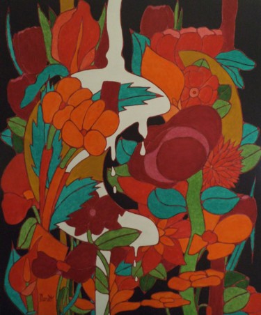 Malerei mit dem Titel "Rosée matinale" von Michel Marant, Original-Kunstwerk, Acryl