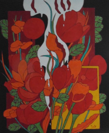 Malerei mit dem Titel "Carré blanc" von Michel Marant, Original-Kunstwerk, Acryl