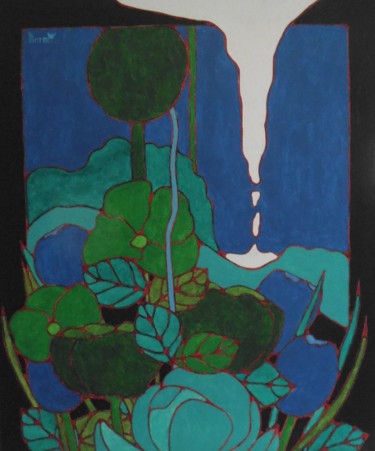 Pittura intitolato "Nuage blanc" da Michel Marant, Opera d'arte originale, Acrilico