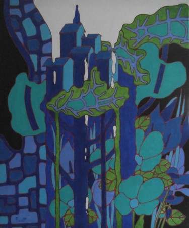 Peinture intitulée "Contraste" par Michel Marant, Œuvre d'art originale, Acrylique