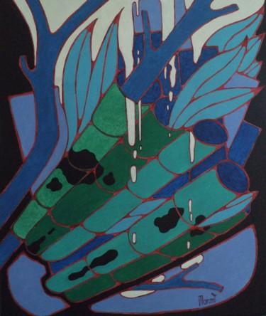 Картина под названием "Projection de bambo…" - Michel Marant, Подлинное произведение искусства, Акрил