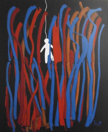 Pintura titulada "Fantoche" por Michel Marant, Obra de arte original, Acrílico Montado en Bastidor de camilla de madera