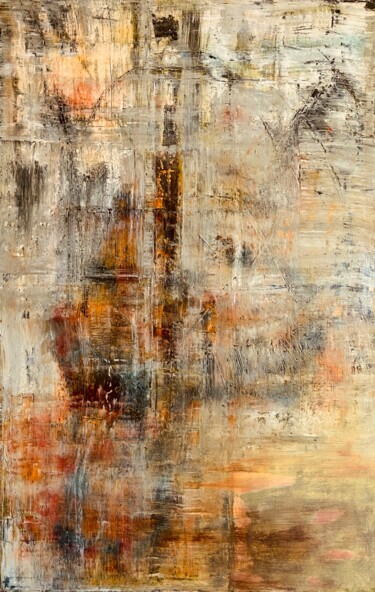 Картина под названием "ABSTRACT XI" - Michel Martin, Подлинное произведение искусства, Акрил Установлен на Деревянная рама д…