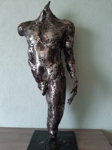 Sculpture titled "explosion" by Michel Marzin, Original Artwork, Metals