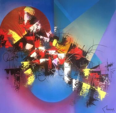 Peinture intitulée "Regard" par Michel Maszczyk, Œuvre d'art originale, Acrylique
