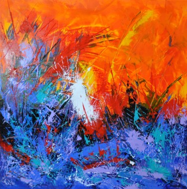 Painting titled "Symphony" by Michel Maszczyk, Original Artwork, Acrylic Mounted on Wood Stretcher frame