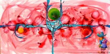 Peinture intitulée "abstraction-52-50-x…" par Michel Michaux, Œuvre d'art originale, Huile