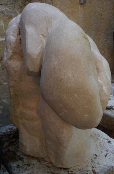Sculpture intitulée "Poitrine O - (autre…" par Michel Moskovtchenko, Œuvre d'art originale, Pierre