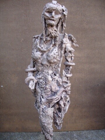 Sculpture titled "PETITE ARCHEOLOGIE…" by Michel Moskovtchenko, Original Artwork, Metals