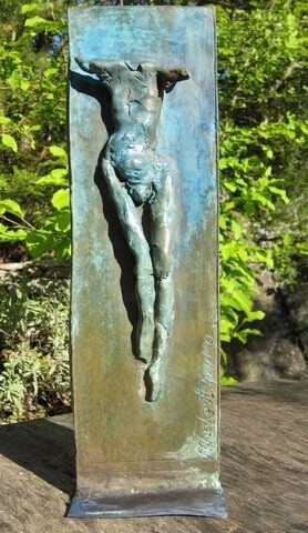 Sculpture intitulée "CRUCIFIXION" par Michel Moskovtchenko, Œuvre d'art originale, Métaux
