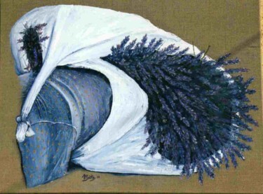 Pintura titulada "LA SAQUETTE" por Michel Moutte, Obra de arte original, Oleo